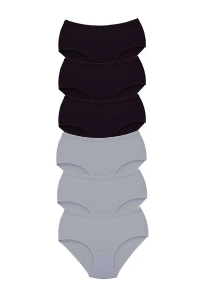 6 Adet Tutku Kadın Yüksek Bel Bato Kalın Lastik Külot S3 ürün görseli