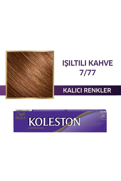 Wella Koleston Single Tüp Boya 7/77 Işıltılı Kahve