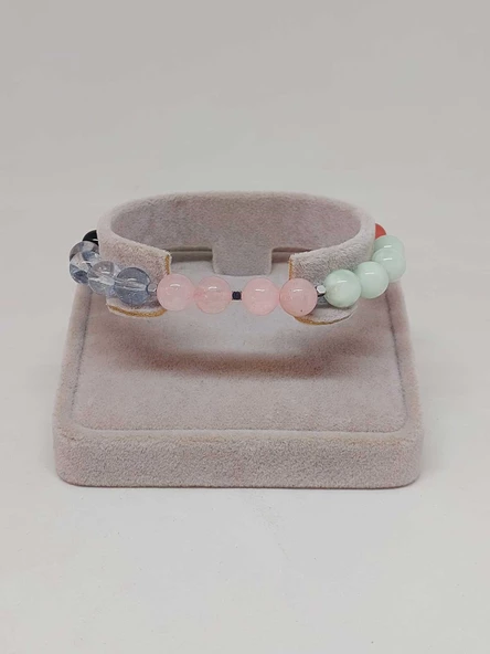 Doğal Taş Aşk-Sevgi Çekmek İçin Bileklik 8mm Unisex (55770) - 2