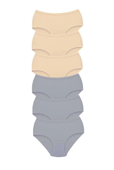 6 Adet Tutku Kadın Yüksek Bel Bato Kalın Lastik Külot S8 ürün görseli