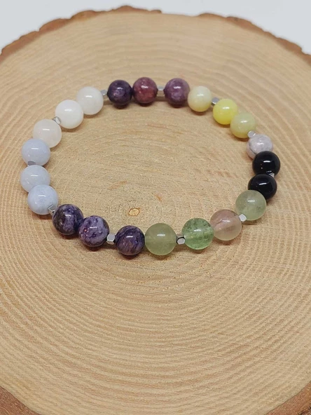 Doğal Taş Anti Stres Bilekliği 8mm Unisex (55764) - 4