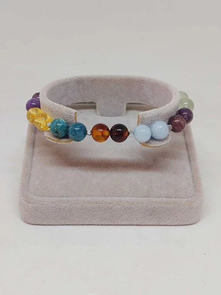 Doğal Taş Öğrenci Başarı Bilekliği 8mm Unisex (55760) - Resim 2