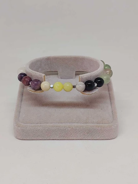 Doğal Taş Anti Stres Bilekliği 8mm Unisex (55764) - 2
