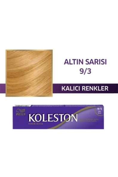 Wella Koleston Single Tüp Boya 9/3 Altın Sarısı
