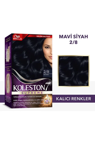 Wella Koleston Supreme Saç Boyası 2/8 Mavi Siyah