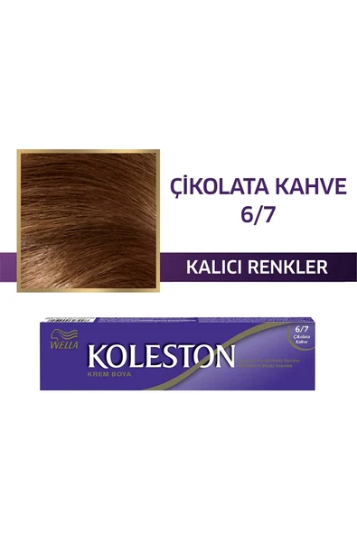 Wella Koleston Single Tüp Boya 6/7 Çikolata Kahve - 1