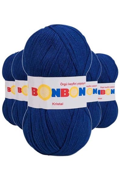 5 Adet Kristal El Örgü Lif İpi Mavi 98488 ürün görseli