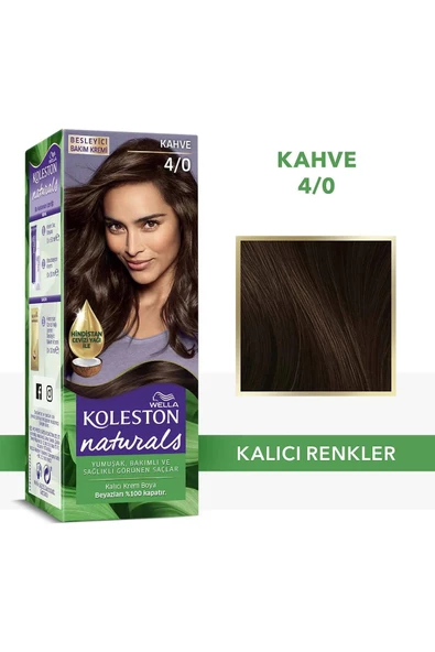 Wella Koleston Naturals Saç Boyası 4/0 Kahve