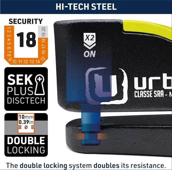 URBAN SECURITY UR10 ALARMLI DİSK KİLİDİ - 3