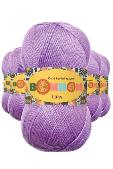 5 Adet Lüks Patik İpi Yünü Lila 98275 ürün görseli