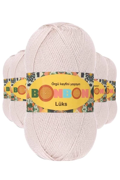 5 Adet Lüks Patik İpi Yünü Pudra 98405 ürün görseli