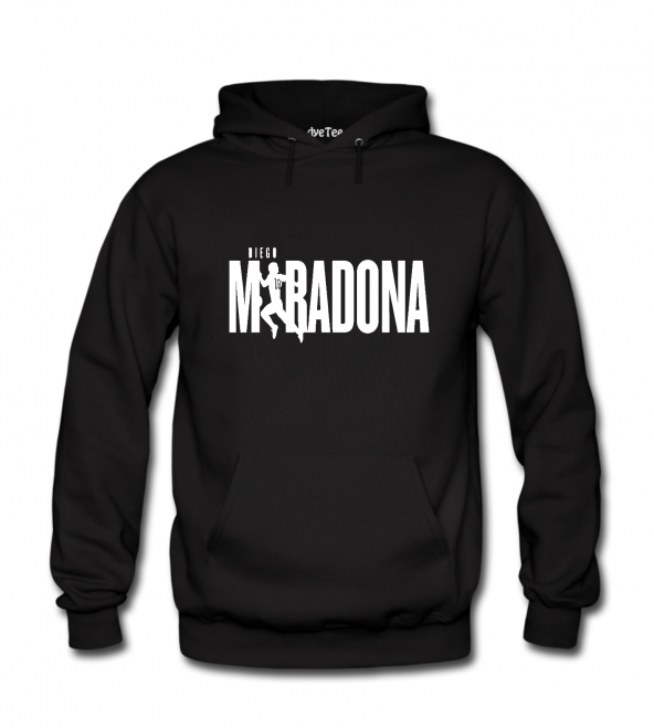 Dyetee Maradona Kapşonlu Kadın Sweatshirt