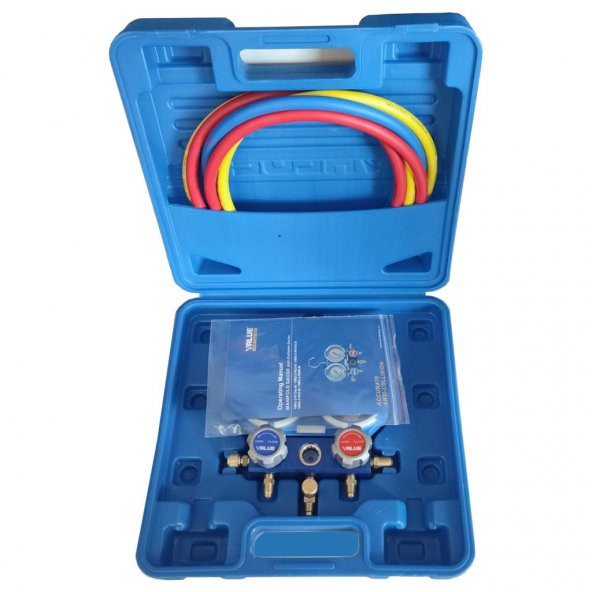 Value VMG2-R32-B Manifold-Q68 ( R-32-R-22-R-410A ) (1,2 MT Hortum Setli) ürün görseli 1
