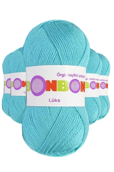 5 Adet Lüks Patik İpi Yünü Turkuaz 98238 ürün görseli