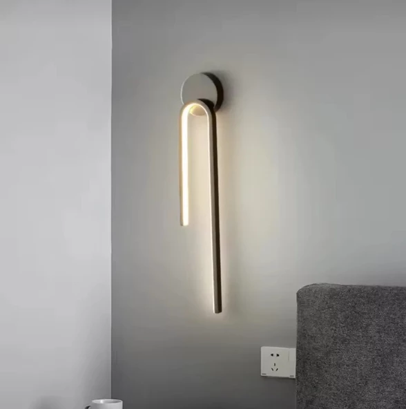 Duvar Aydınlatması, 220volt Duvar Aplik Iç Mekan 3000k 1adet siyah - 2