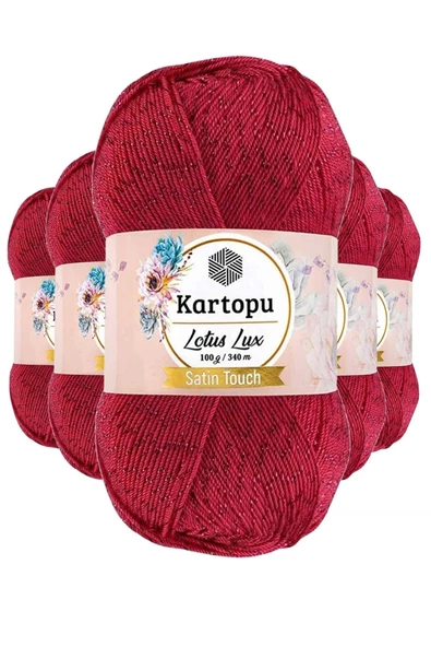 5 Adet Lotus Lux Bikini Büstiyer Bluz Simli Örgü İpi K141 Fuşya ürün görseli