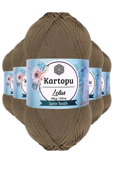 5 Adet Lotus Bikini Büstiyer Bluz Örgü İpi  K833 Vizon ürün görseli