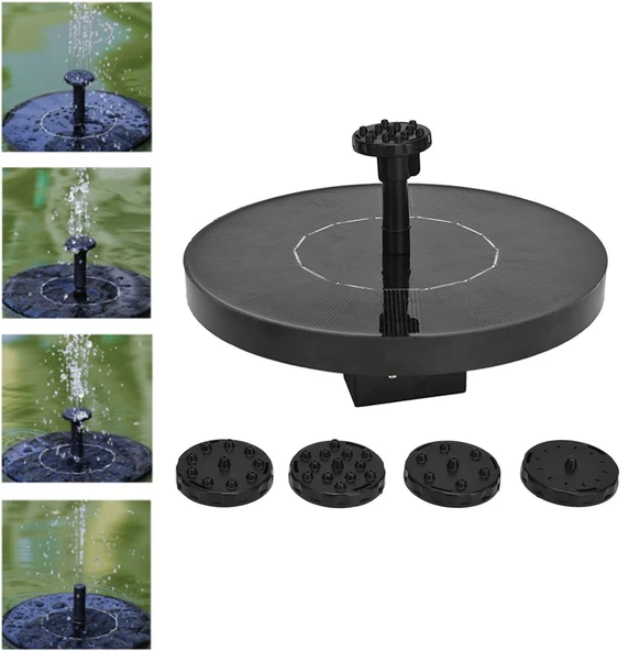 Ayt Solar Güneş Enerjili Dekoratif Bahçe Çeşmesi Havuz Süsü Su Fışkırtma Havuz Dekoru Süs Havuzu İçin ürün görseli