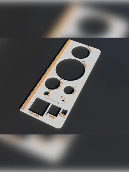 Şekilli Cetvel Çizim,Tasarım,Punch,Kırkyama,Mefruşat Dikiş Kolaylaştırıcı - 3