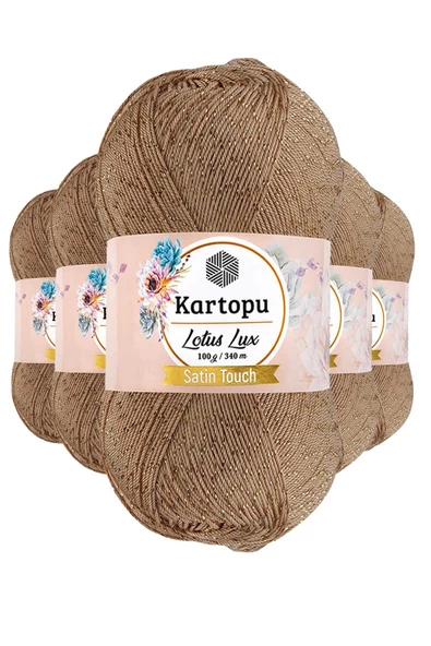 5 Adet Lotus Lux Bikini Büstiyer Bluz Simli Örgü İpi K837 Ten ürün görseli