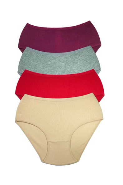 4 Adet Kadın Yüksek Bel Ribana Bato Külot S102 ürün görseli