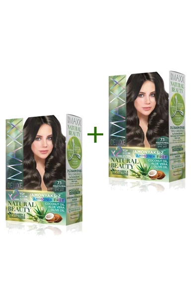 2 Paket Natural Beauty Amonyaksız Saç Boyası 7.1 Küllü Kumral ürün görseli