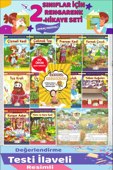 2.Sınıf Seçme Dünya Masalları Seti-32 Sayfa (Hızlı Okuma Kitabı Hediyeli) ürün görseli 1
