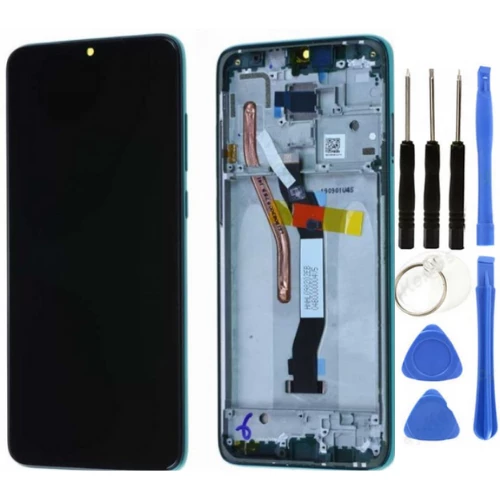 Redmi Note 8 Pro Uyumlu A Kalite Çıtalı Lcd Ekran Dokunmatik Yeşil + Tamir Seti