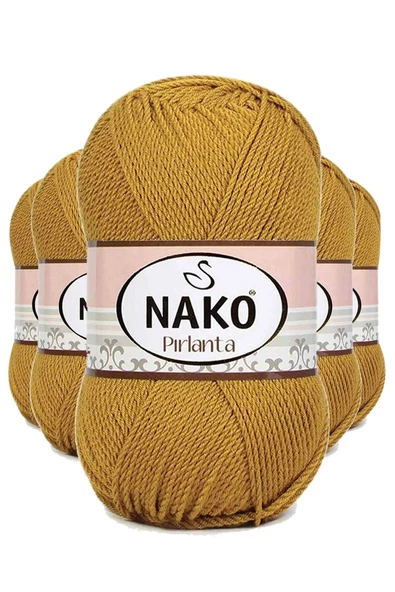 5 Adet Pırlanta Amigurumi El Örgü İpi Yünü Altın 6706 ürün görseli