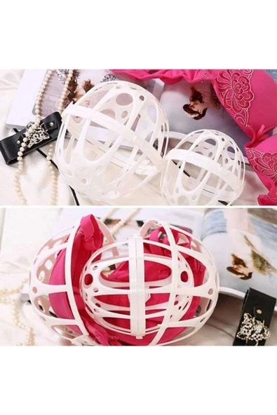 3 Adet Plastik Sütyen Koruyucu Yıkama Topu - Resim 9