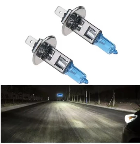H1 Model 12v/55w Beyaz Halojen Ampul Seti 2'li - 1
