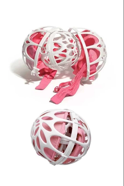 3 Adet Plastik Sütyen Koruyucu Yıkama Topu - Resim 2