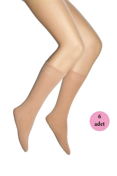 6 Adet Masaj Kadın Çorap Ten 57 ürün görseli