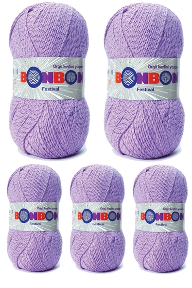 5 Adet Festival Simli Örgü İpi Yünü Renk No:205 ürün görseli