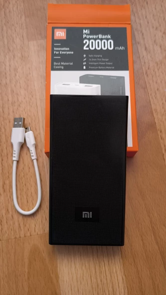 Xiaomi 20.000 mAh Powerbank Şarj Çift USB Çıkışlı