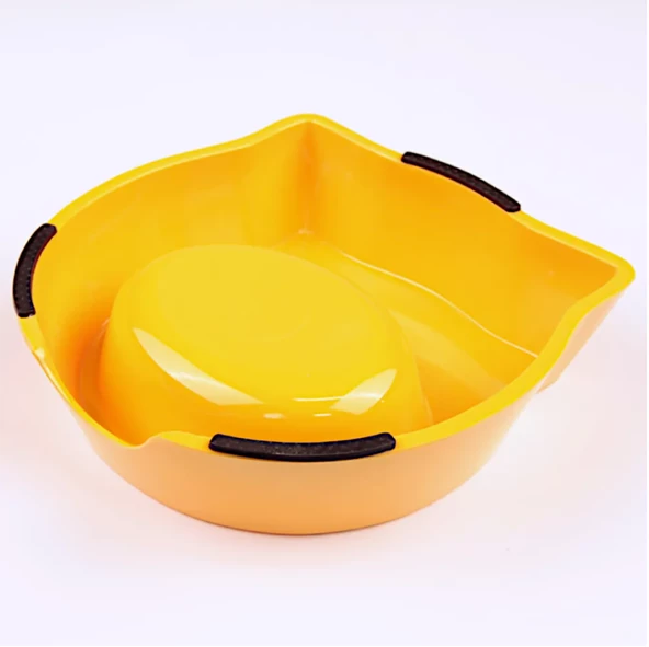 Bobo Kedi Köpek Mama Su Kabı BO-3146A5 270 ML Turuncu Köpek - 4