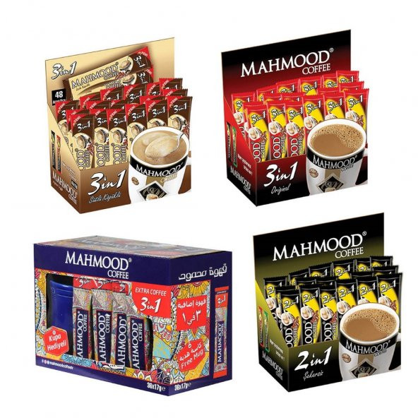 Mahmood Coffee Hazır Kahve Çeşitleri 4lü Set