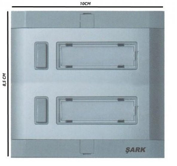 2li Aluminyum Zil Butonu Işıklı Hpsiz Yenişark - 2