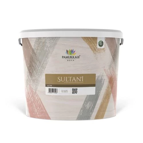Pamukkale Sultani Su Bazlı Metalik Dekoratif Boya 2.5 Lt Altın