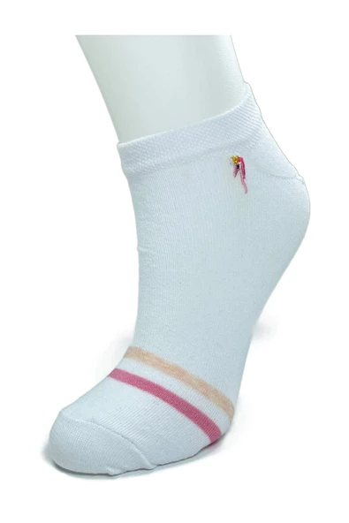 4 Çift Kadın Pamuk Minyatür Baskılı Modern Yumuşak Bilek Çorap - Resim 4