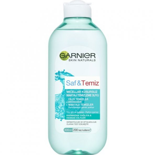 Garnier Saf & Temiz Kusursuz Makyaj Temizleme Suyu 400 ml - 6