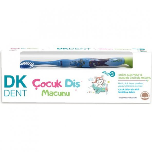 Dermokil Dk Dent Çocuk Diş Macunu Diş Fırçalı 50 ml