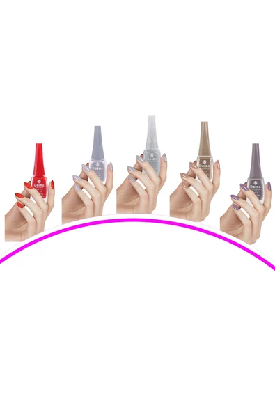 5 Adet Keratinli Besleyici Oje 14 ml SET15 ürün görseli