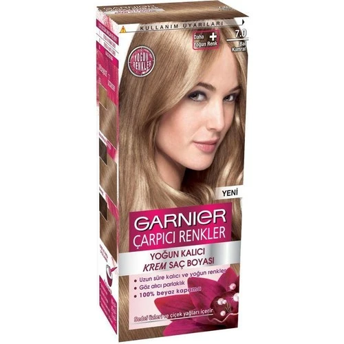 Garnier Çarpıcı Renkler Krem Saç Boyası 7.0 Bal Kumral