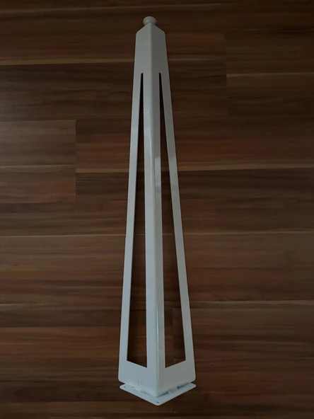 1 ADET BEYAZ RENKLİ 72 CM DEKORATİF MASA AYAĞI - 2