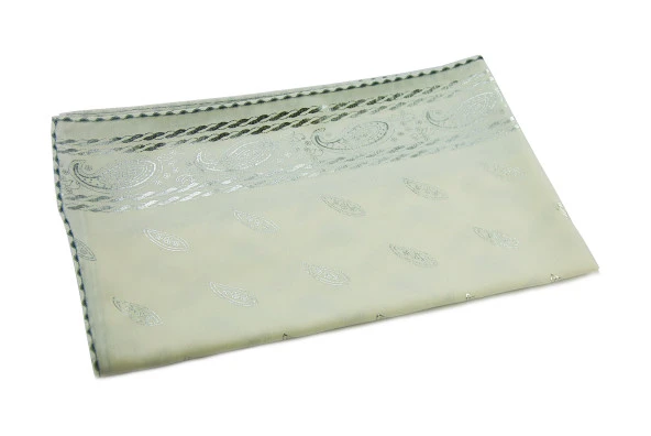 Biricik Anneme Özel Silindir Kutulu Set - İnci Tesbihli - Varaklı Kesik Elyaf Mevlid Örtülü - Krem Renk - Resim 5