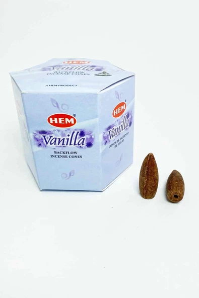 10 Adet Geri Akış Backflow Şelale Tütsü Konisi Tütsü Back Lotus Vanilla - Resim 3