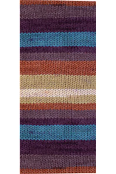 5 Adet Vega Stripe Premium Akrilik El Örgü İpi Yünü No: 82420 - Resim 2