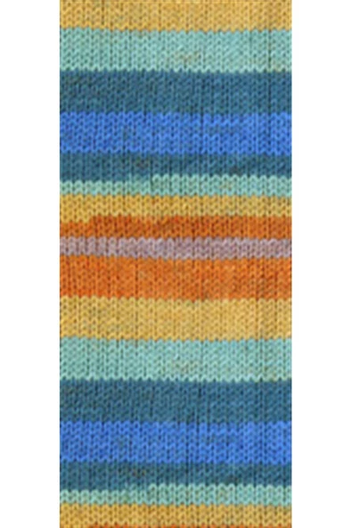 5 Adet Vega Stripe Premium Akrilik El Örgü İpi Yünü No: 82421 - Resim 2