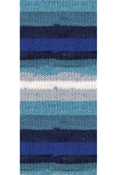 5 Adet Vega Stripe Premium Akrilik El Örgü İpi Yünü No: 82423 - Resim 2